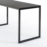 ZINUS Jennifer 55 Inch Black Frame Desk, Computer Workstation, Office Desk, Easy Assembly, Deep Espresso Zinus