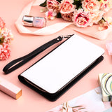 Sweetude Sublimation Wallet Leather Zipper Blank Card Holder Bag Women's Travel Clutch Wristband DIY Craft for Women Gift Office Travel Work Supplies (4 Pcs) Sweetude