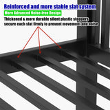 TIHWOALL Latest Upgrade & Stronger Full XL Over Queen Size Bunk Bed, Thickened More Rust-Proof Metal Heavy Duty Steel Bunkbed with Enhanced Legs & Slats (Easier Assembly) (Full XL Over Queen) TIHWOALL