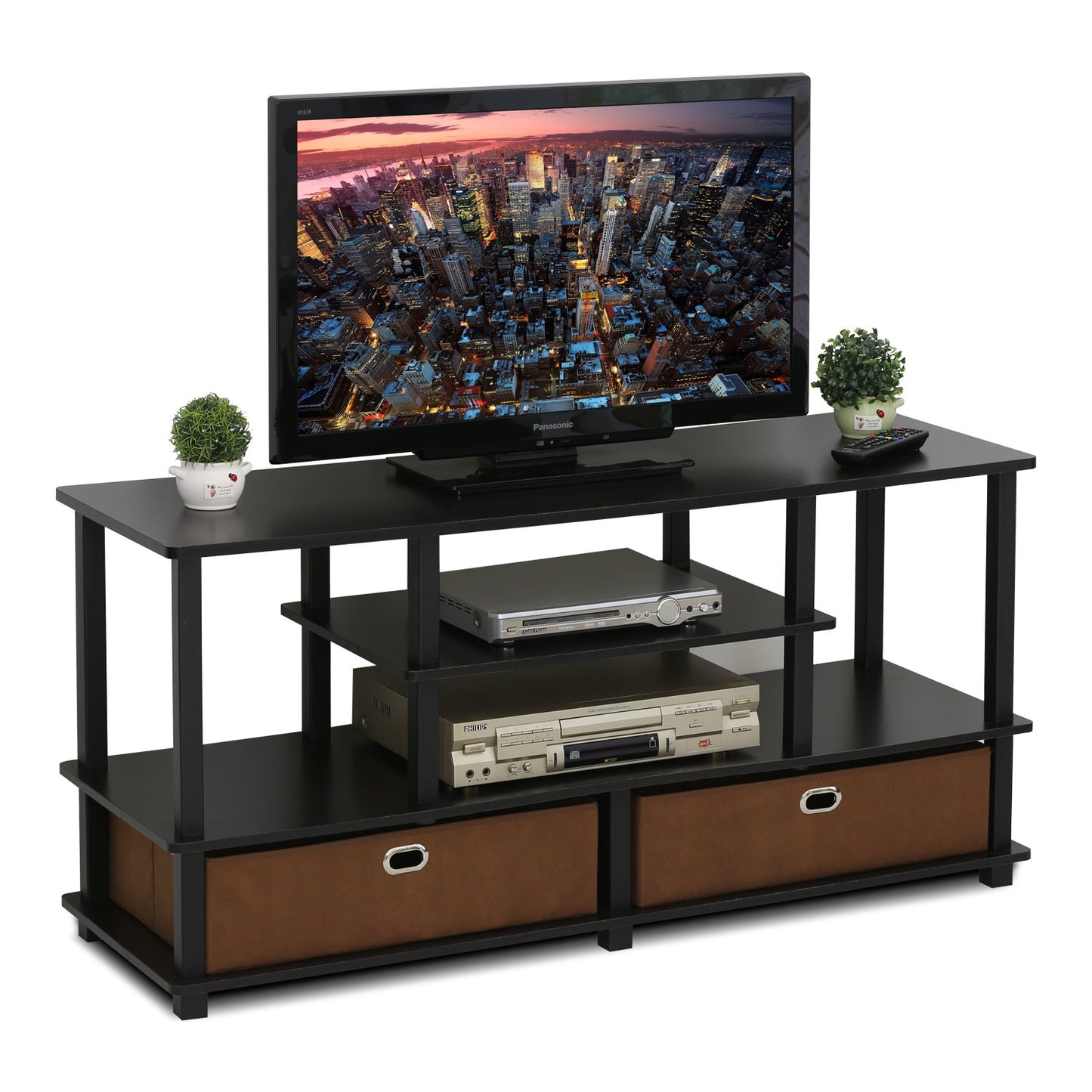 Furinno JAYA TV Stand for up to 50-Inch TV, 55 Inch