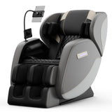 Massage Chair Full Body, Zero Gravity Massage Chair with Auto Modes, Airbag Massage, 6 Fix Point Rollers, Foot Massage, Heating, Touch Screen Controller, Gray Home Relaxation Recliner with Massage Msutree