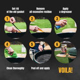 Smoker Chef XXL 20 FT Grill Gasket for Smokers - Black 1/2’’ x 1/8’’ Hi Temp Seal Smoker Gasket – 2-Pack x 10 FT Self Stick Black Nomex Fire Tape for BBQ Lid – High Heat Temperature Material Replace Smoker Chef