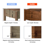 LZRS Raised Garden Bed Outdoor Planter Box with Legs for Herbs, Vegetables, Flowers, Great for Outdoor Patio, Yard and Deck, 220lb Capacity, Brown LZRS