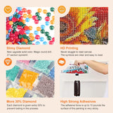 Anuver Diamond Painting Kits for Adults, Flower Diamond Art Kits for Adults, Rose 5D Diamond Artr, DIY Full Drill Diamond Painting and Crafts, 12x12 Inch Anuver