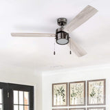 Portage Bay 51453 Madrona Ceiling Fan, 52, Gun Metal Portage Bay