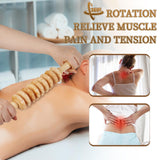 Liitrton Manual Wooden Fascia Massage Roller Trigger Points for Release Cellulite Sore Muscle Blasting (White) Liitrton