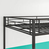 Bellemave Full Over Queen Bunk BedFrame, Heavy Duty Metal Bunk Bed Frame for Adults,Kids, Black Bellemave
