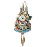 The Bradford Exchange Disney Timeless Magic Musical Wall Cuckoo Clock Masterpiece Handmade With 43 Rotating Characters Castle Windows Light Up Plays Melody A Dream is a Wish Your Heart Makes 20-Inches The Bradford Exchange