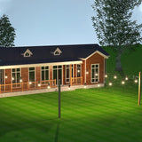 BLIKA Globe String Light Suspension Kit, Outdoor Light Guide Wire, 170FT Coated Stainless Steel 304 Rope, String Light Hanging Kits BLIKA