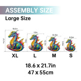 Jigfoxy Wooden Puzzles for Adults, Dragon Wood Puzzles Adult, Unique Animal Shape Wooden Jigsaw Puzzles, Birthday Gifts for Puzzles Lovers (XL-21.7 * 18.6in-560pcs) Jigfoxy