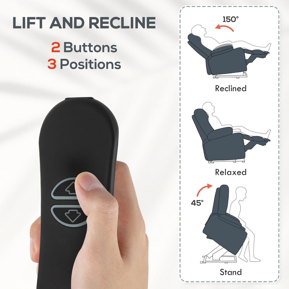 HOMCOM Power Lift Recliner Chair for Elderly with Massage and Heat, Electric Lift Chair with USB Ports, Side Pockets, 35" Wide Back for Living Room, Bedroom, Gray HOMCOM