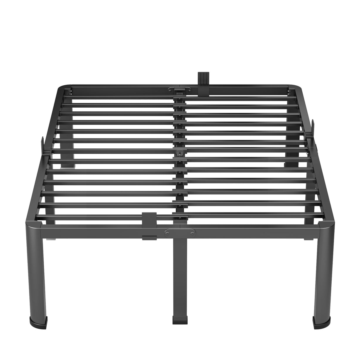 VIPSHOW 18 Inch King Heavy Duty 3500 lbs Bed Frame with Round-Corner Legs & Anti-Squeak Design – Quick Assembly Metal Platform, No Box Spring Needed VIPSHOW