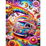 Tiwabb Car Diamond Art Kits for Adults,Diamond Painting Kits for Adults,5D Full Drill DIY Diamond Dot Gem Art Kit Wall Home Decor Arts Craft 15.75x11.81 inch Tiwabb