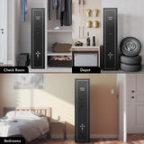 2-3 Gun Safe,Rifle Safe, Gun Safe for Rifles and Pistols, Quick Access Long Gun Safes for Rifles, Electronic Locking Gun Cabinet with Pistols Pockets ,Adjustable Gun Rack for Home, Office,Warehouse SAPITAL