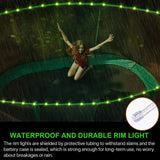 【Upgraded APP Control Version】 LED Trampoline Lights, APP and Remote Control Trampoline Rim LED Light for 14Ft Trampoline, C Battery Box, 16 Color Change, Waterproof, Bright to Play at Night Outdoors Eliteemo