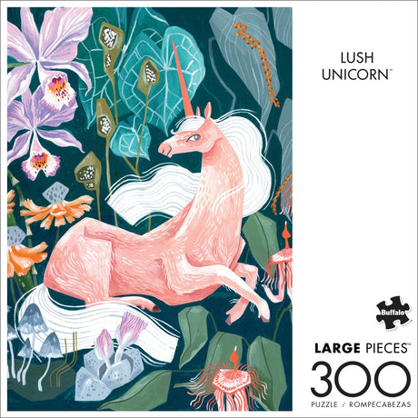 Buffalo Games - Rae Ritchie - Lush Unicorn - 300 Piece Jigsaw Puzzle for Adults -Challenging Puzzle Perfect for Game Nights - Finished Size is 21.25 x 15.00 Buffalo Games