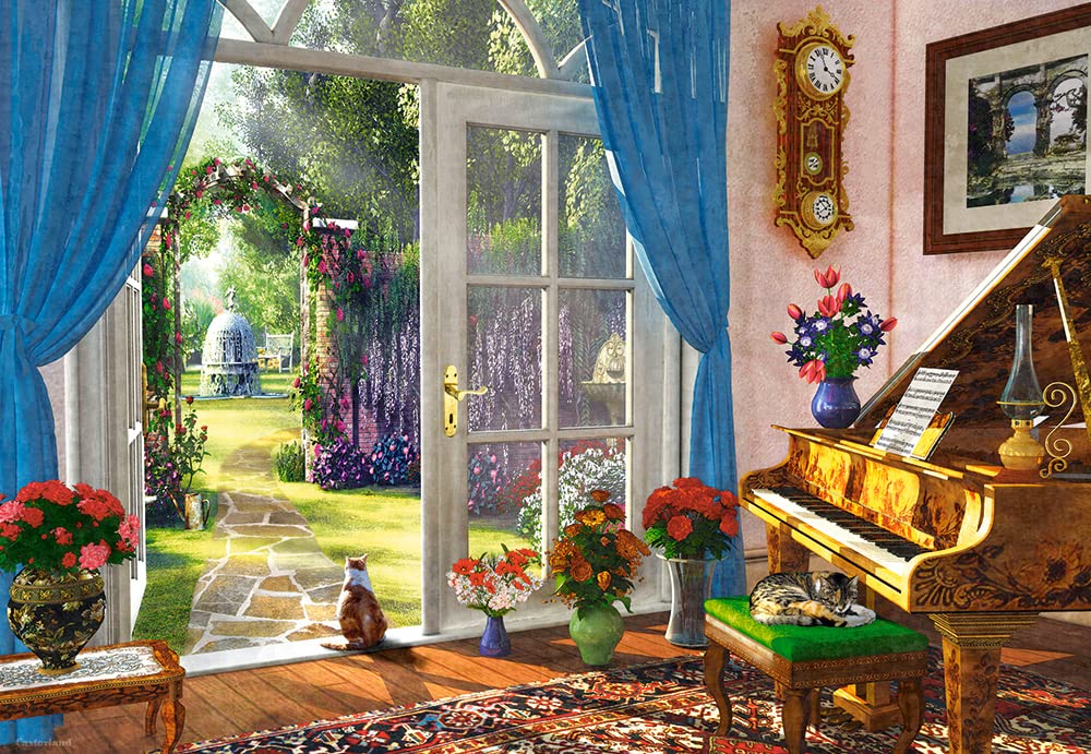 CASTORLAND 1000 Piece Jigsaw Puzzle, Doorway Room View, Classic Interior, Adult Puzzle, Castorland C-104079-3 Castorland