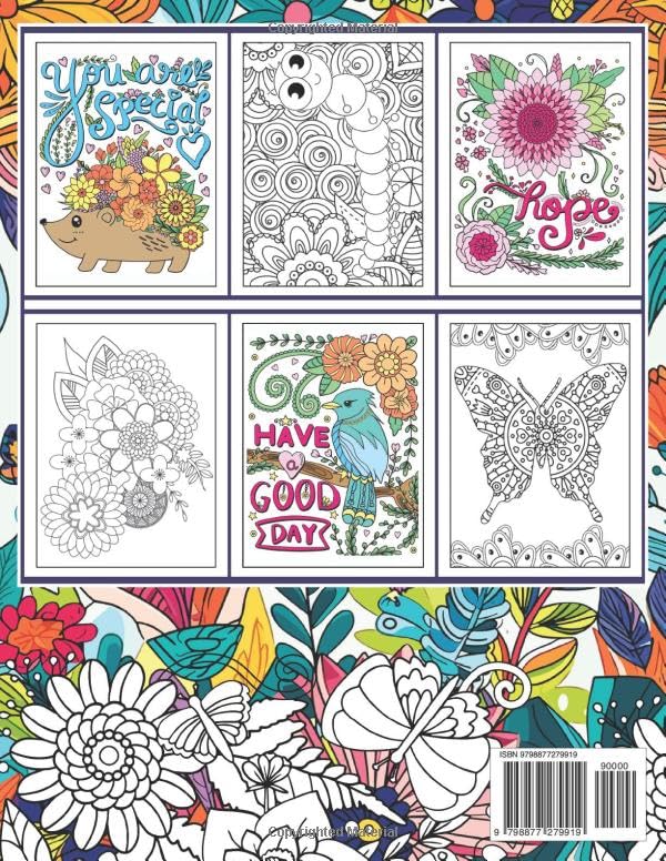 Mindfulness Coloring Book for Kids: A Collection of Calming Coloring Pages for Kids, Promoting Mindful Imagination, Stress Reduction, and Inspiring with Positive Messages WoodArtSupply