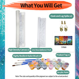 YALKIN Paint by Number for Adult Kits, DIY Four Season Trees Oil Acrylic Painting Kits for Adults Beginners on Canvas for Home Wall Decor Gifts 40x80CM/15.8x31.5in (No Frame) YALKIN