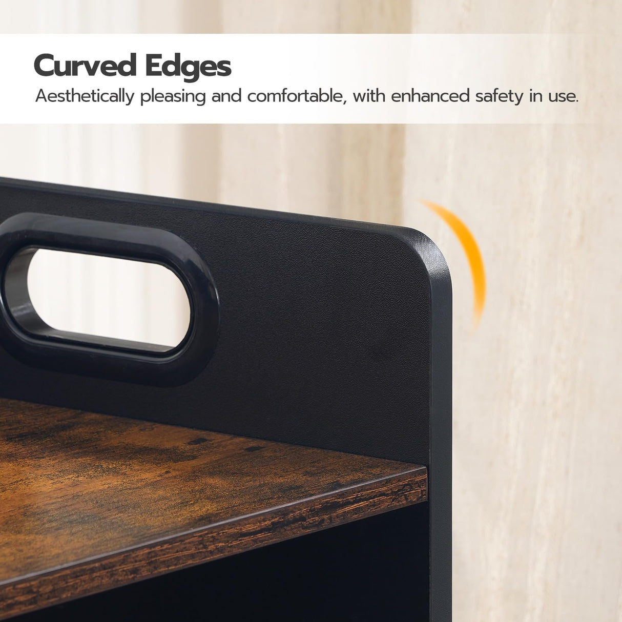 HOOBRO Weaning Table and Chair Set, Toddler Table and Chair Set, Furniture for Kids 1-3 Year Old, Kids Table and Chair Set for Reading Rustic Brown and Black BF38JD01 HOOBRO