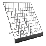 Metal Wire Magazine Rack, 6 Tier Tabletop Book Dispaly Stand, Collapsible Commercial Display Holder for Comic, Greeting Card, Literature, Trade Show, Art Print (Black) Netcoin