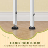 WLIVE White Tall Dresser for Bedroom, 6 Drawer Dressers & Chests of Drawers, Fabric Dresser for Closet, Living Room, Night Stand with Metal Frame, Storage Tower with Fabric Bins, Wood Top WLIVE