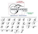 Personalized Cutting Board for Kitchen, Couple, Men, Women, Parent Gift, Custom Names Wood Chopping Board or Sign, Walnuts, Beautiful Wedding, Bridal Shower, House Warming, Engagement, Registry Gifts 7th Hill