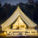 ROADAYLY 394 FT 1000 LED Christmas Lights Outdoor Waterproof Christmas Tree Lights with Remote Timer 8 Modes Green Wire Plug Fairy Lights Indoor Twinkle String Lights Xmas Decorations (Warm White) ROADAYLY