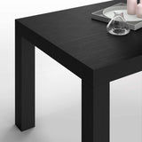 Mobili Fiver, First Extendable Table, 47,2(77,6) x31,5 in, Ashwood Black, for 6-8 People, Expandable Dining Table for Kitchen, Living Room, Italian Furniture Mobili Fiver
