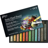Mungyo Gallery Semi-Hard Pastels Cardboard Box Set of 12 - Assorted Colors MUNGYO