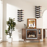 B4Life Wine Rack Wall Mounted for 12 Wine Bottles Wall Wine Rack Wood Wine Racks for Wall, Wine Holder Wall Mounted Wine Bottle Racks for Kitchen, Dining Room, Bar B4Life