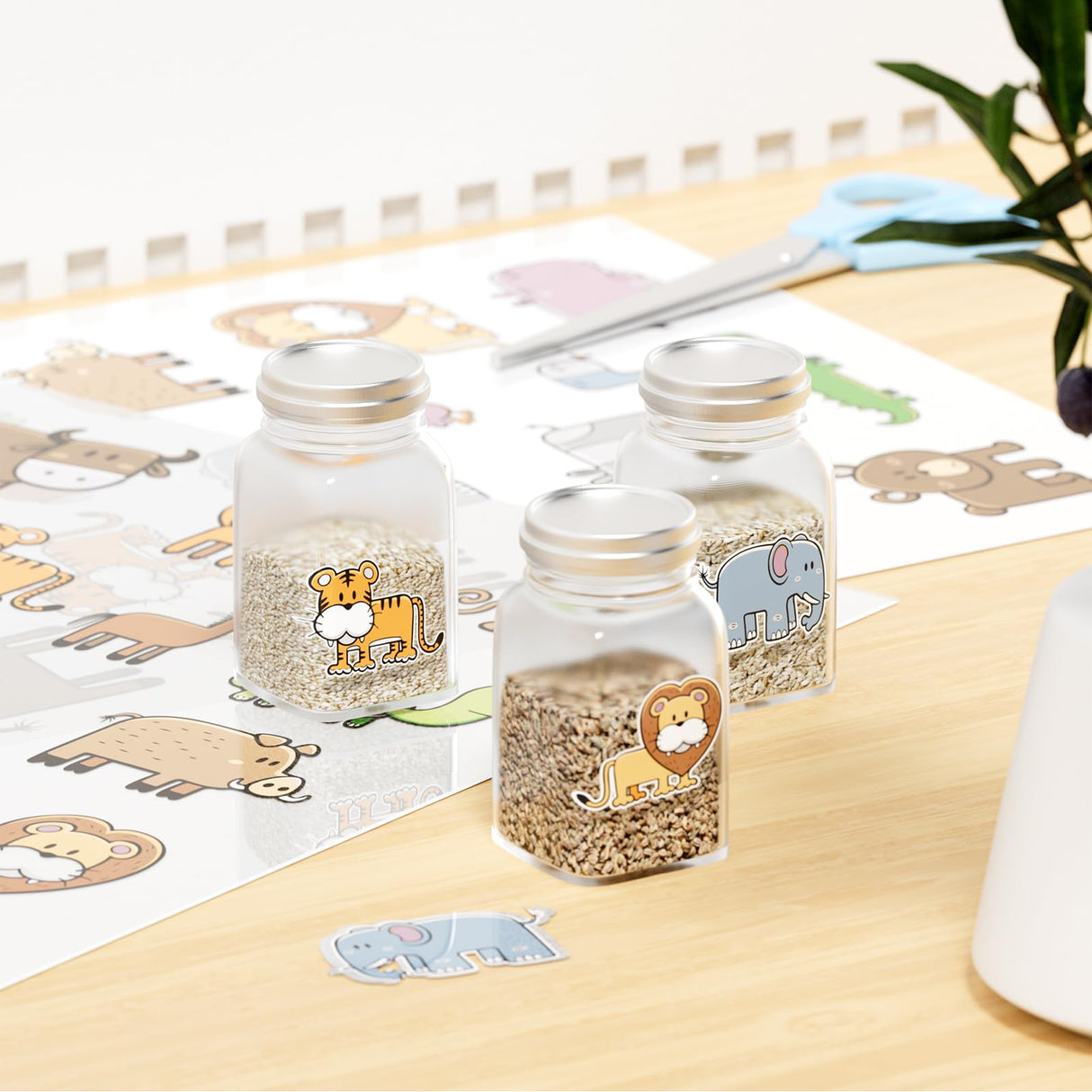 CreGear Sublimation Sticker Paper, 15 Pcs Waterproof Glossy White Sublimation Transfer Sticker Paper 8.5 x 11 Inch for Custom Stickers, Coasters, Decals, Labels CREGEAR