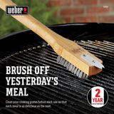 Weber 6464 18-Inch Bamboo Grill Brush Weber