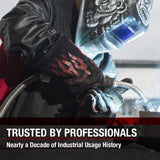 Lincoln Electric Traditional MIG/Stick Welding Gloves | 14" Lined Leather | Kevlar Stitching | K2979-ALL, Black, Red Lincoln Electric