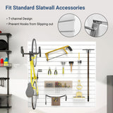 Neoaider Slatwall Panel 4 FT x 4 FT, Interlocking Slat Wall Paneling, Wall Mounted PVC Wallpanel, Suitable for Garage Storage and Organizer, Slatwall Board, Shelves - White Neoaider