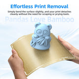 BIQU Double Side Textured PEI Panda Build Plate Compatible with Bambu-Lab A1 Mini 3D Printer 184x184mm PEI Spring Steel Build Plate Flexible Sheet Print Bed Removable Surface Platform BIQU