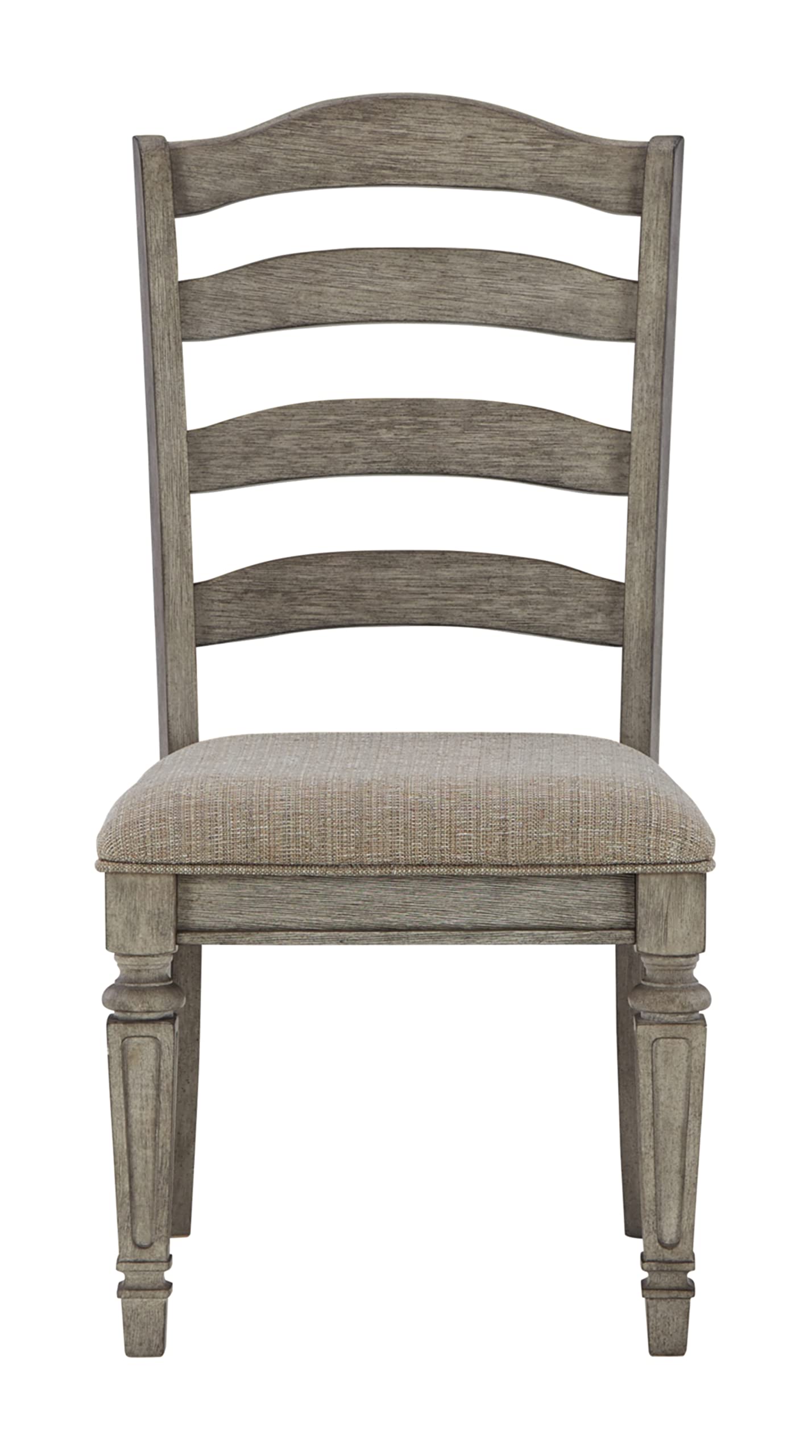 Signature Design by Ashley Lodenbay Classic Farmhouse Weathered Dining Chair, Set of 2, Antique Gray