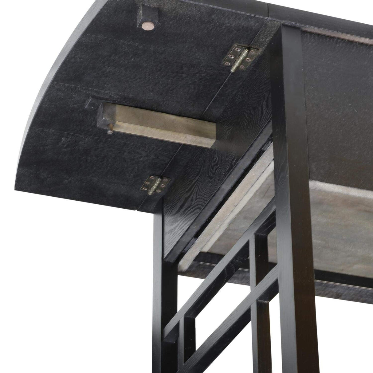 Leick Home 82420 Mission Writing Computer Desk, Drop Leaf Folding Top, Made with Solid Wood, for Home Office Workstation, Mission Oak Finish Leick Home