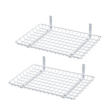 Ultrawall Wall Mounted Storage Shelf, Garage Shelves 24x12 Inch, Metal Shelf Rack, Heavy-Duty Wall Organizer for Closet, Kitchen, Laundry Room 2 Pack, White Ultrawall