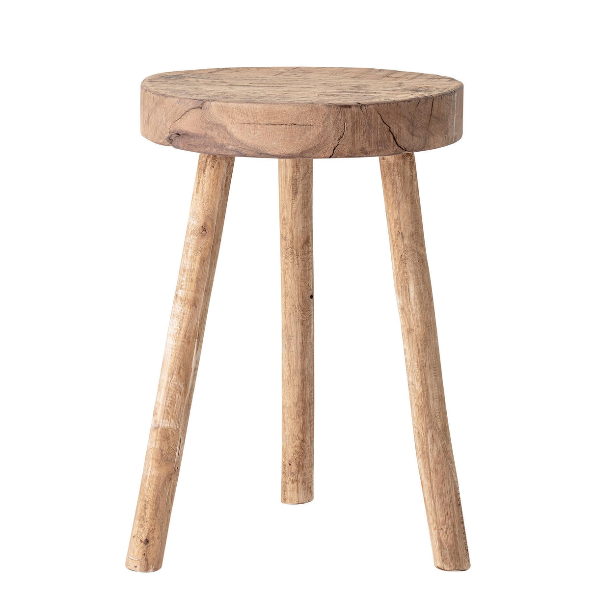 Bloomingville Reclaimed Wood Stool, Natural, 13" Round x 18"H Bloomingville