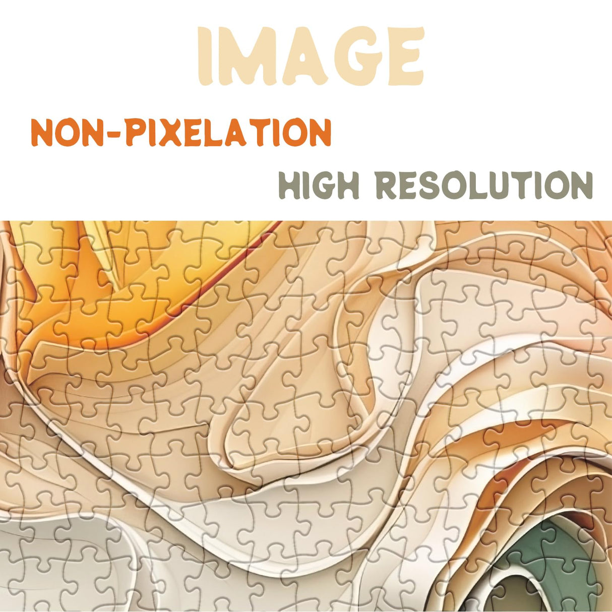 Impossible Rainbow Waves Puzzles for Adults 1000 Pieces, Difficult Hard Colorful Jigsaw Puzzles, Challenging Pretty Beautiful Puzzles BBOLDIN