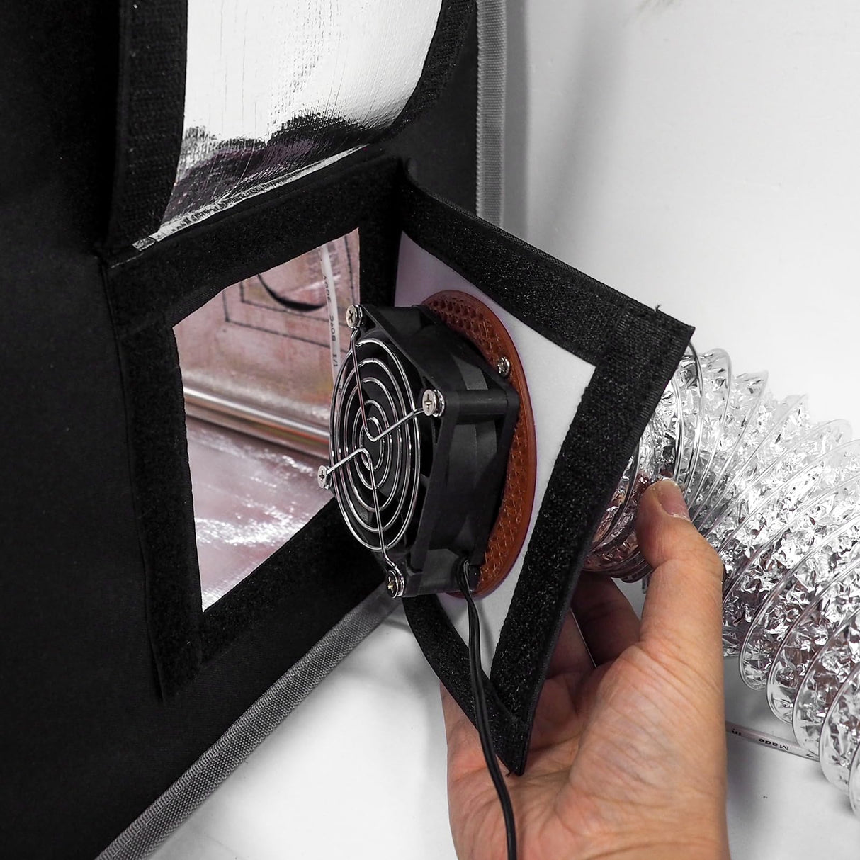 3D Printer Enclosure Ventilation Kit with 5000RPM Fan and Speed Control Power Adapter, Flex Tube, Exhaust Smoke & Odors, Low Noise, for 3D Printer Enclosure & Laser Engraver Enclosure Makacces