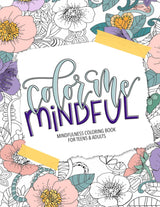 Mindfulness Coloring Book for Teens & Adults WoodArtSupply