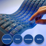 3M 467MP Clear Adhesive Transfer Tape, 6" Width x 5yd Length (1 roll) TapeCase