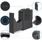 Slider Hidden Handgun Safe, Biometric Fingerprint Smart Pistol Safe for Nightstand, Desk, Bedside - Auto Sliding Door- Fingerprint, PIN Code, KEY Access (Classic) VoleStay