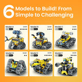 Sillbird Robot Building Kit with Remote Control Gifts for Kids Boys Ages 8-13, Coding STEM Robotic Technic Racer Car Toys for Birthday, Build 6in1 Model with 631 Pieces Sillbird