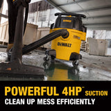 DEWALT Stealthsonic Shop Vacuum Wet and Dry, 5 Gal 4 HP Ultra-Quiet Vacuum Cleaner with Complete Accessory Kit and 6 Bonus Dust Bages - Ideal for Home, Jobsite, Workshop, Garage, Car DXV05P-QTA DEWALT