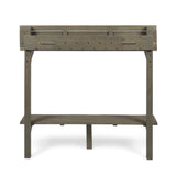 Christopher Knight Home Caribbean Outdoor Acacia Wood Balcony Bar Table, Grey Finish Christopher Knight Home