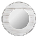 FirsTime & Co. Ellison Shiplap Accent Wall Mirror, 27", Aged White FirsTime & Co.