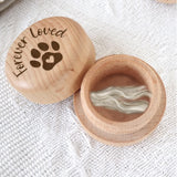 Liannan Custom Wooden Pet Fur Keepsake - Personalized Engraved Dog Ears and Tooth Box, Memorial Box, Loss Sympathy Gift for Dogs and Cats(style 6) Liannan